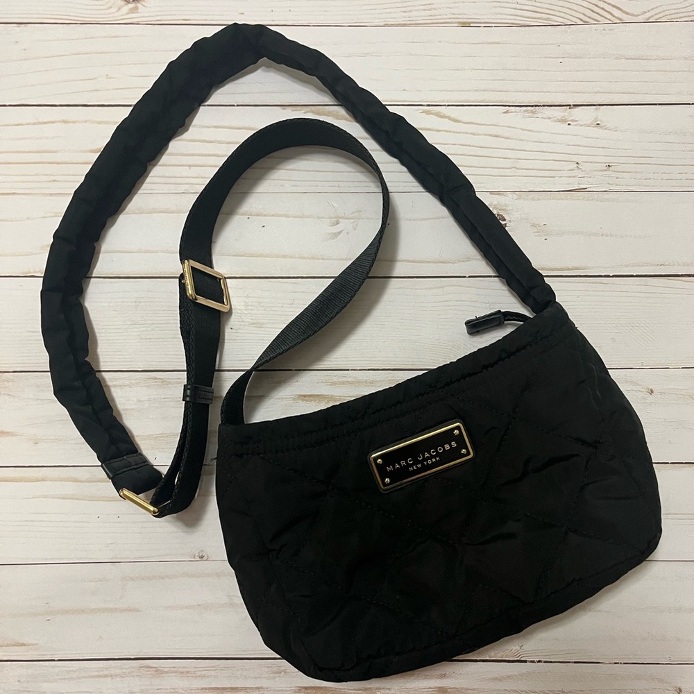 Marc Jacobs Black Quilted Crossbody Bag